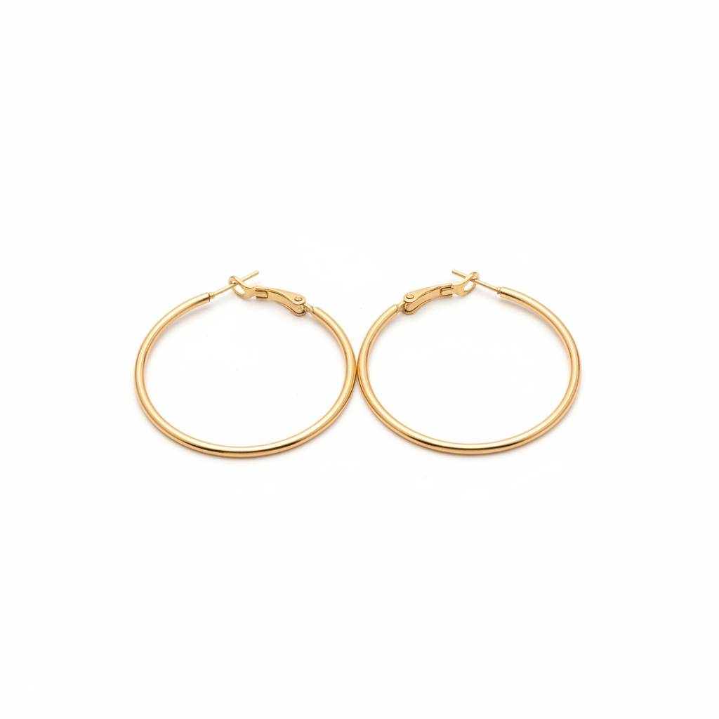 BRINCO ARGOLA DOURADO MÉDIO