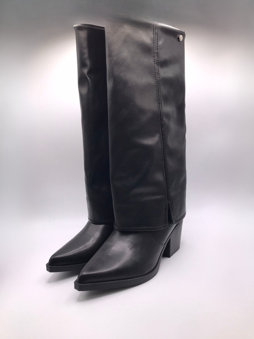 BOTA WESTERN XTI PRETO ECO PELE BICUDO FENDA