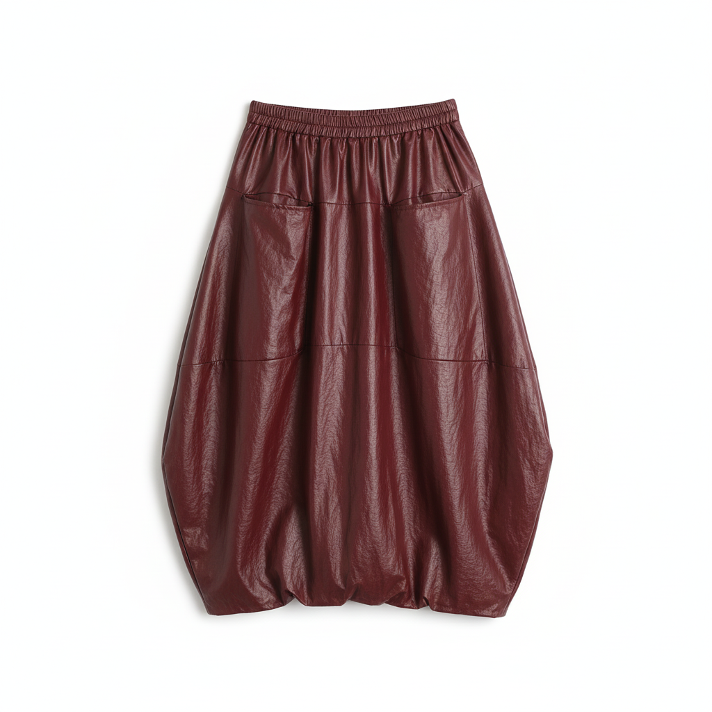 SAIA BALONE CAMILLE FRANCE BORDO BOLSOS FRONTAL PREGAS LATERAL