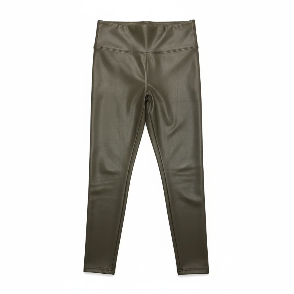 CALÇA SKINNY VERDE OLIVA OLIVER ECO PELE ELASTICO FESTA