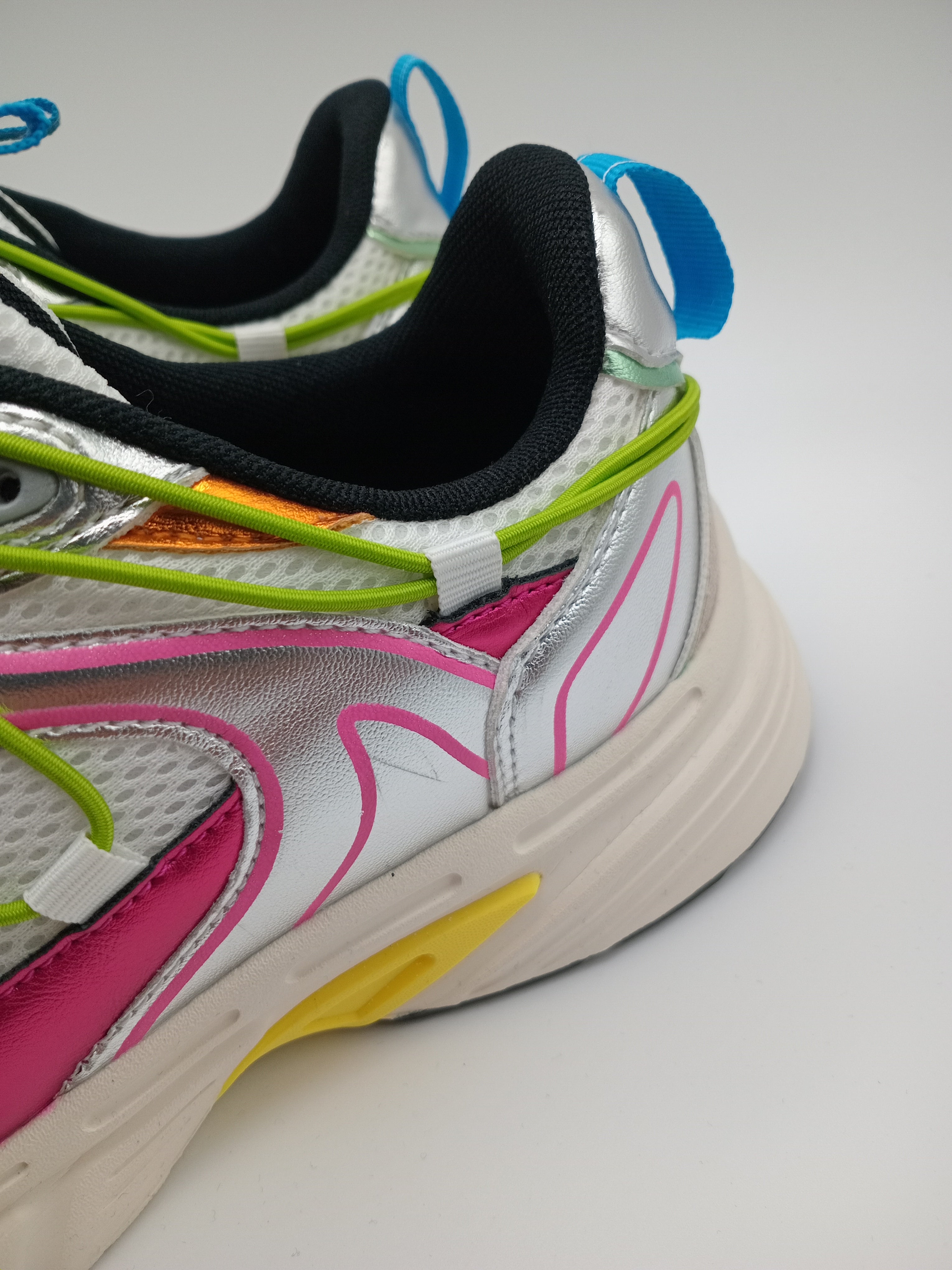 TÊNIS XTI BRANCO PRATA VERDE ROSA AMARELO LARANJA AZUL TECIDO SPORT