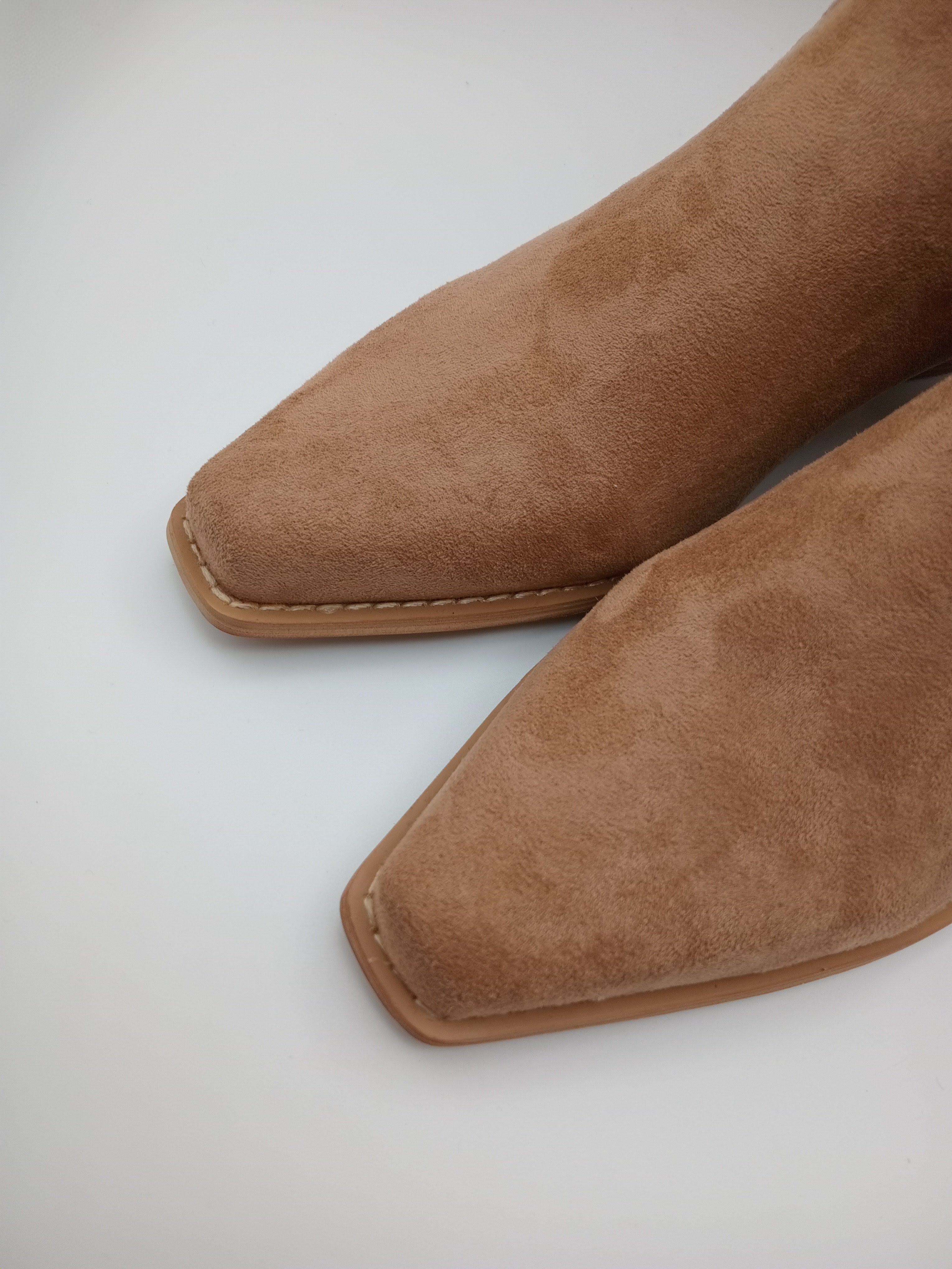 BOTA TEXANA MACADI CASTANHO CAMURÇA MACRAME BICUDO QUADRADO ZIPER