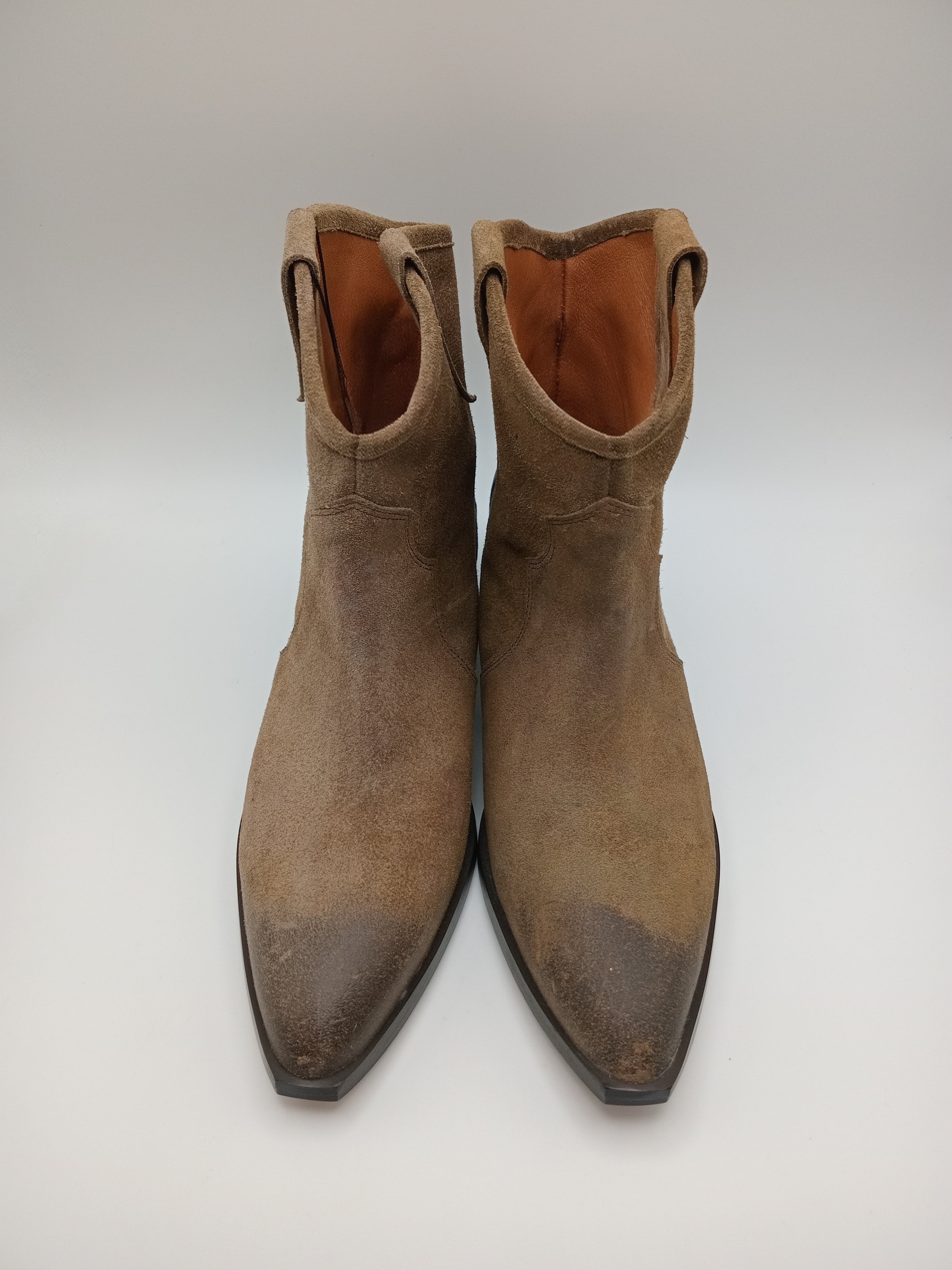 BOTA TEXANA BEAT SHOES CASTANHO COURO LISO BICUDO