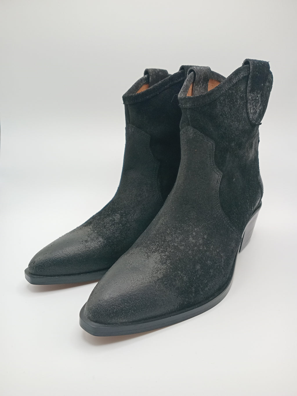 BOTA TEXANA BEAT SHOES PRETO COURO LISO BICUDO