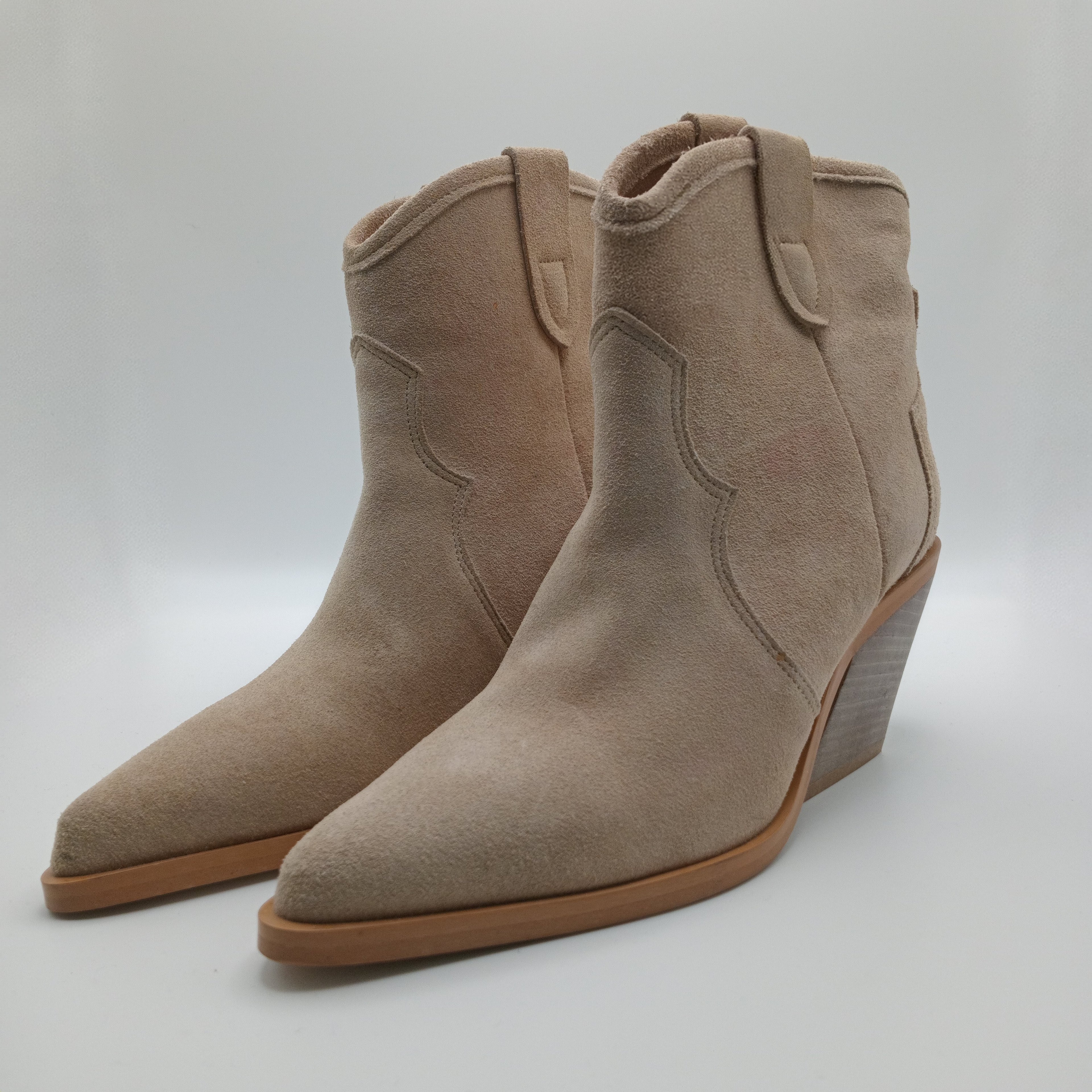 BOTA TEXANA BEAT SHOES BEGE COURO BICUDO