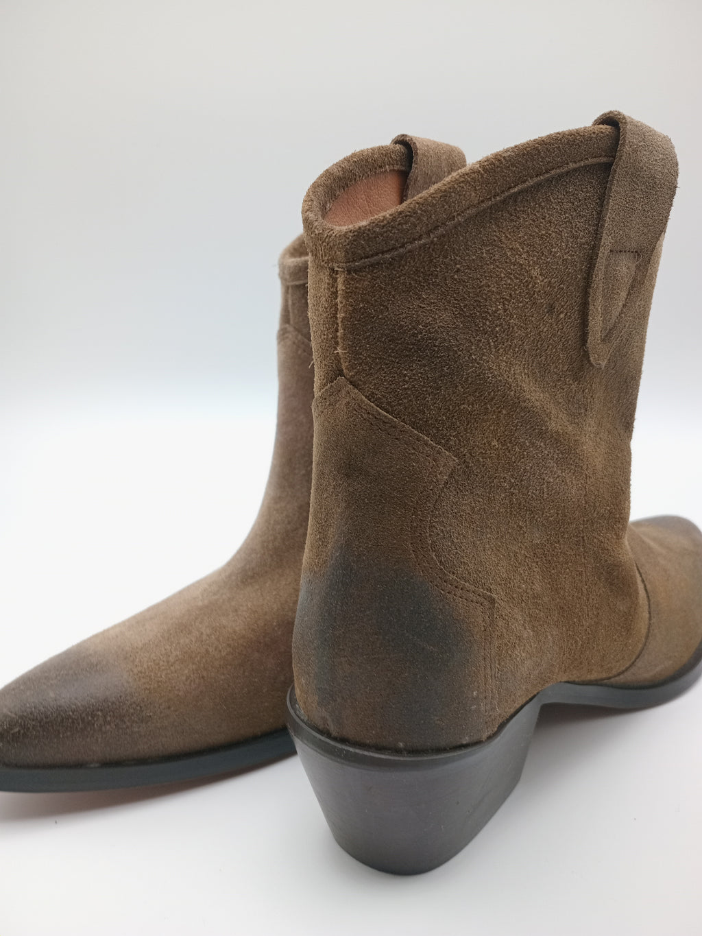 BOTA TEXANA BEAT SHOES CASTANHO COURO LISO BICUDO