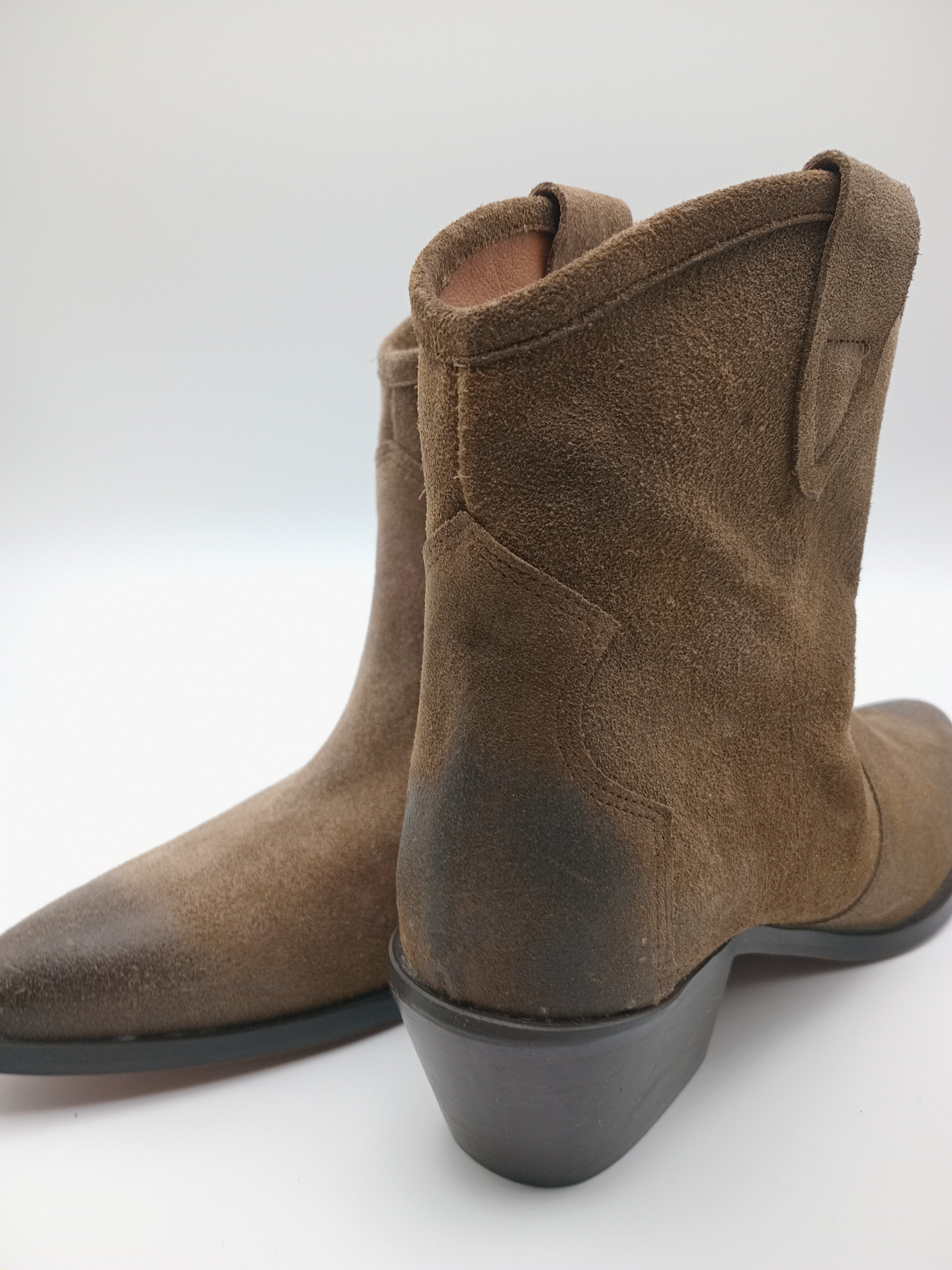 BOTA TEXANA BEAT SHOES CASTANHO COURO LISO BICUDO