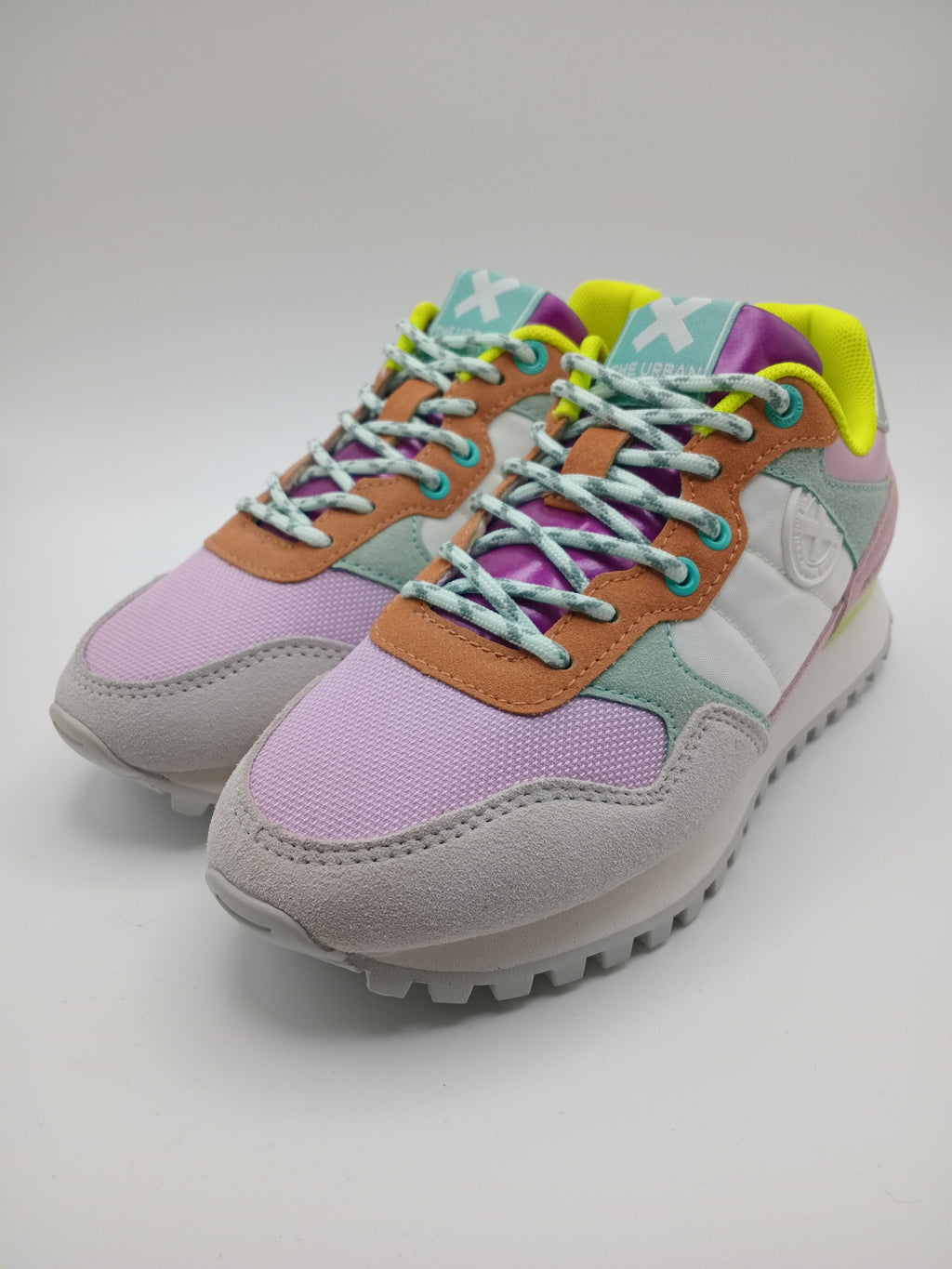 TÊNIS XTI LILAS ROXO CINZA AMARELO NEON BRANCO AZUL TECIDO SPORT