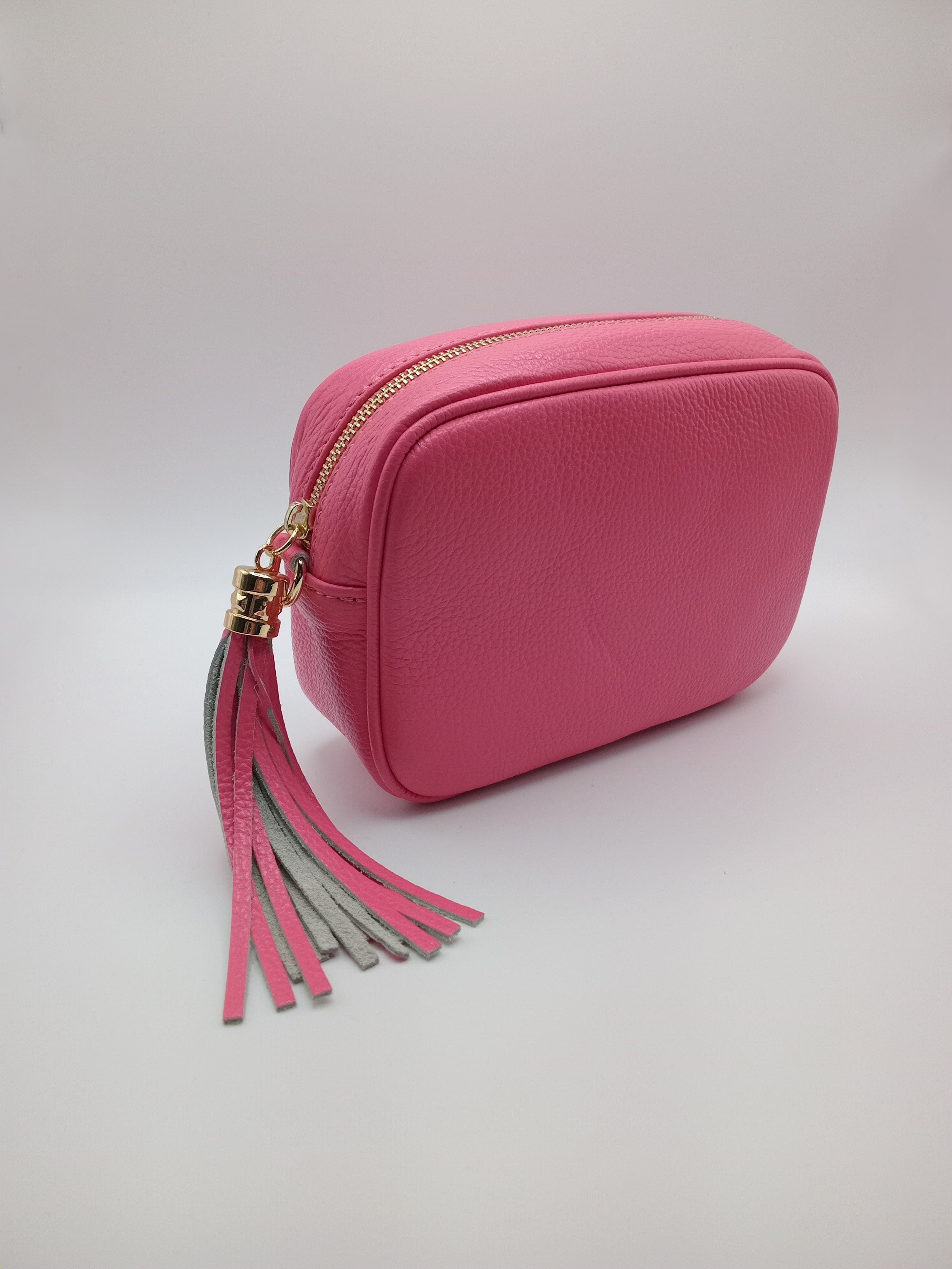 BOLSA CLUTCH MACADI ROSA ECO PELE FRANJA ALÇA REMOVÍVEL E AJUSTÁVEL MALA