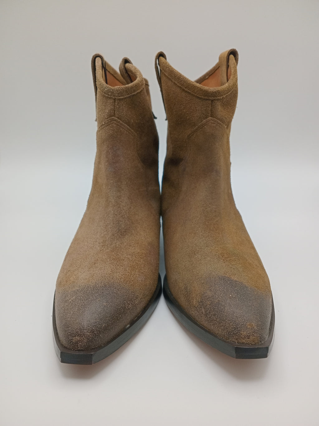 BOTA TEXANA BEAT SHOES CASTANHO COURO LISO BICUDO