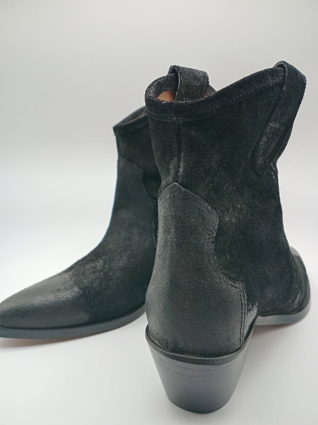 BOTA TEXANA BEAT SHOES PRETO COURO LISO BICUDO