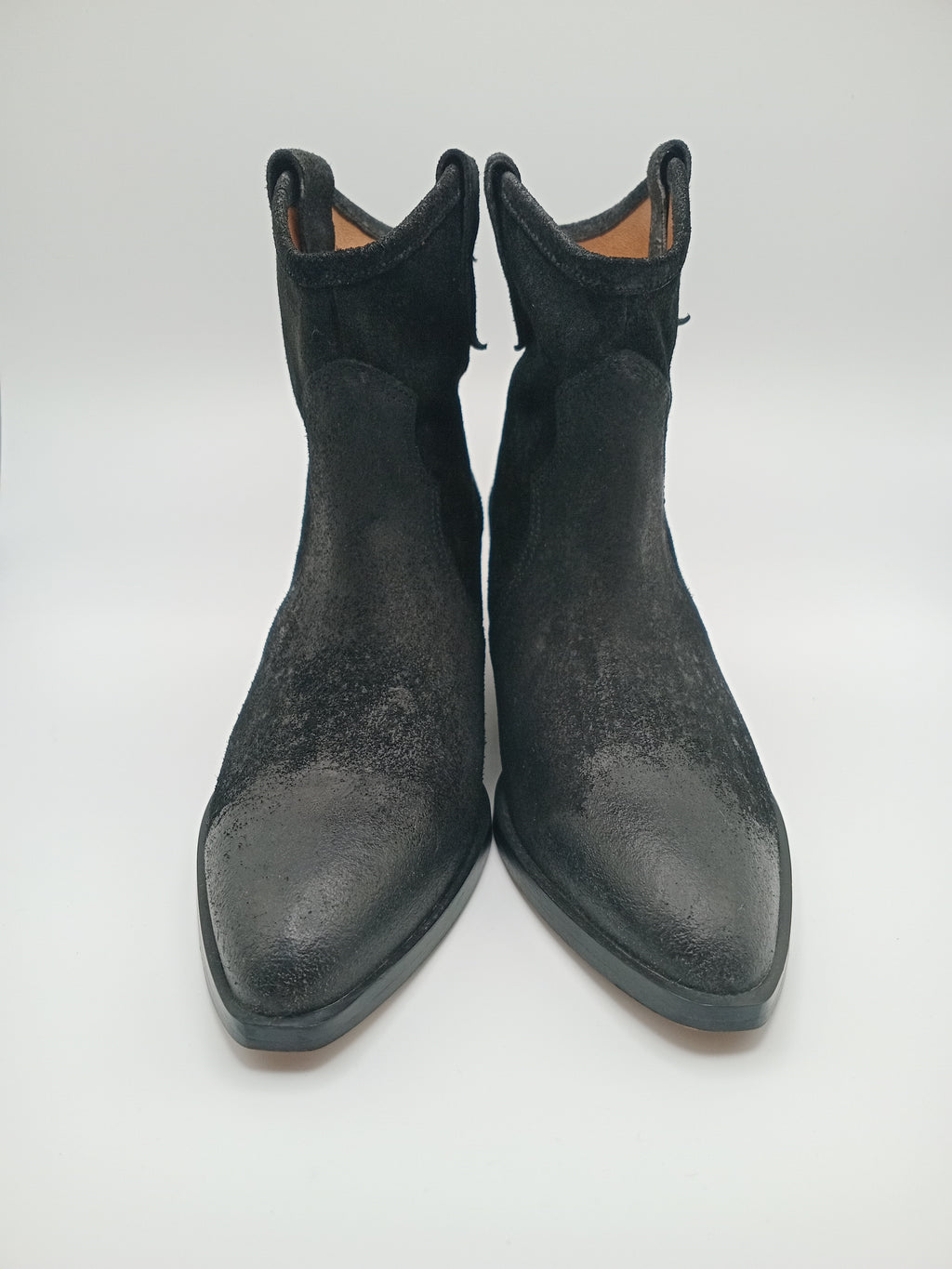BOTA TEXANA BEAT SHOES PRETO COURO LISO BICUDO
