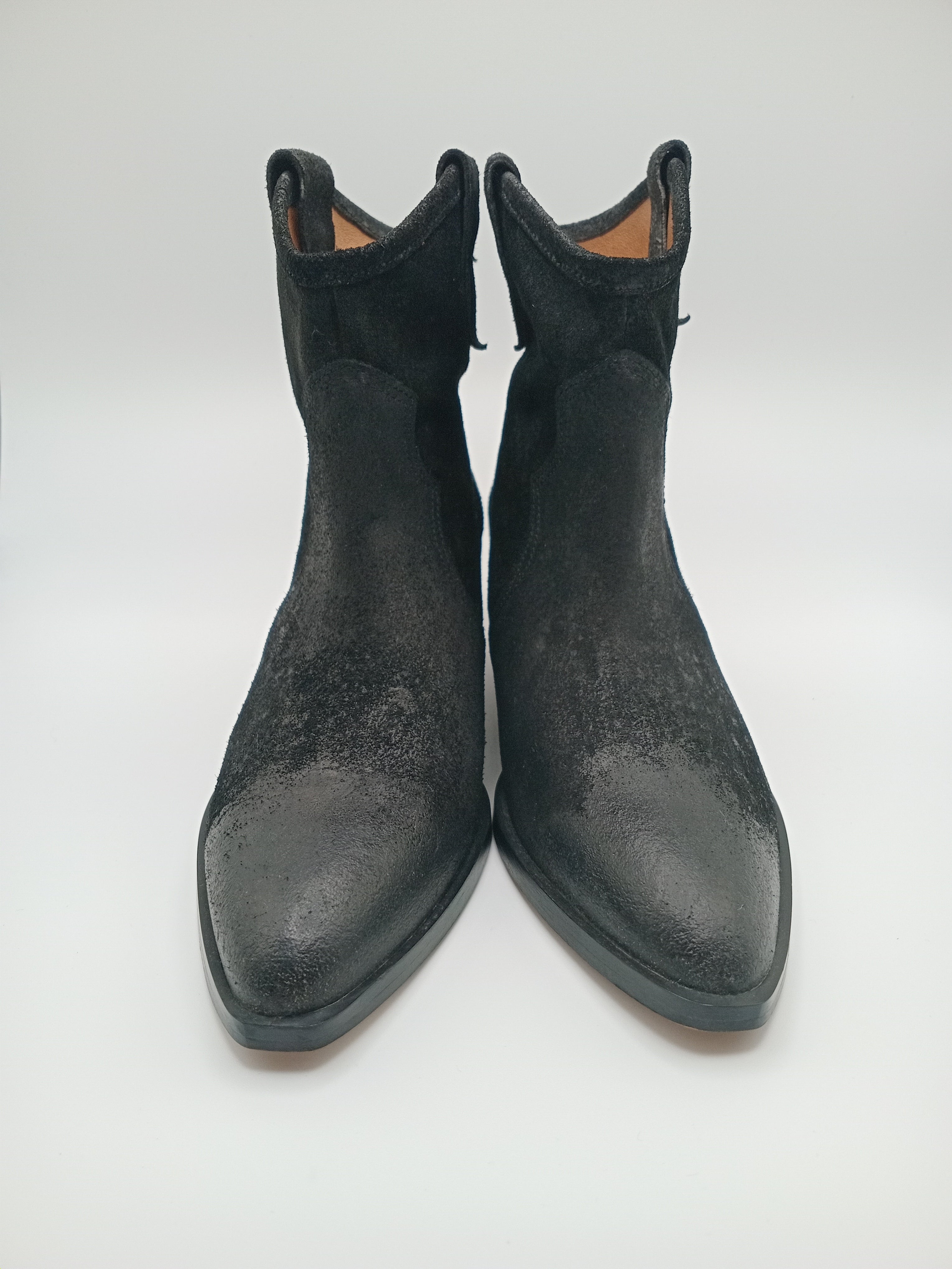 BOTA TEXANA BEAT SHOES PRETO COURO LISO BICUDO