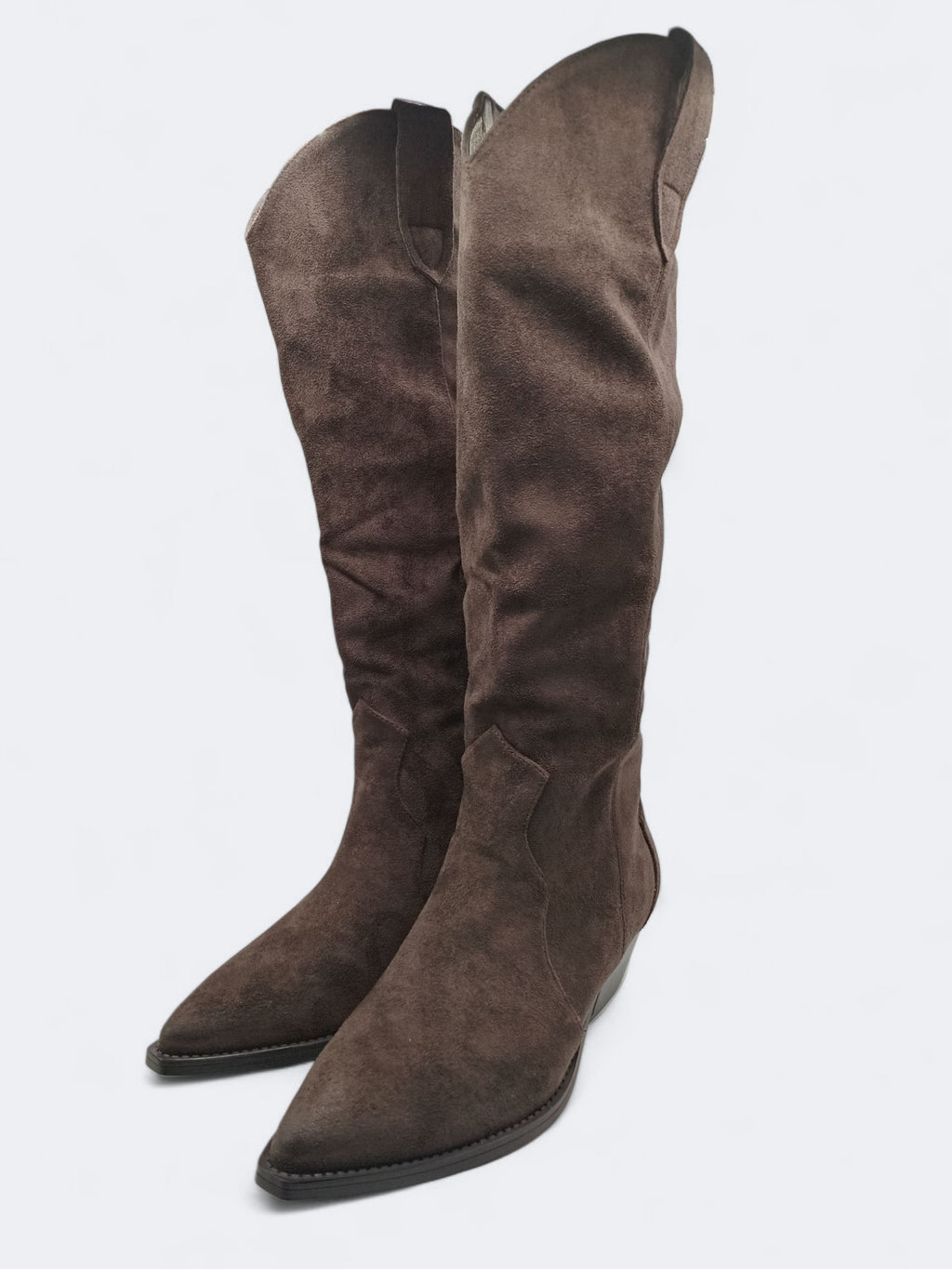 BOTA CAVALEIRA FINDLAY CASTANHO ESCURO CAMURÇA ZIPER BICUDO MONTARIA