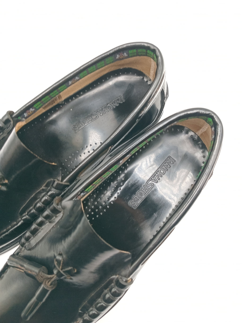 Mocassins Com Borlas Homem Em Pele Genuína Preto Sapatos Casuais Elegantes E Confortáveis Estilo Clássico Atemporal; Design Exclusivo INNOVA SHOES Para Cerimónia Escritório E Dia A Dia; Calçado Masculino Premium