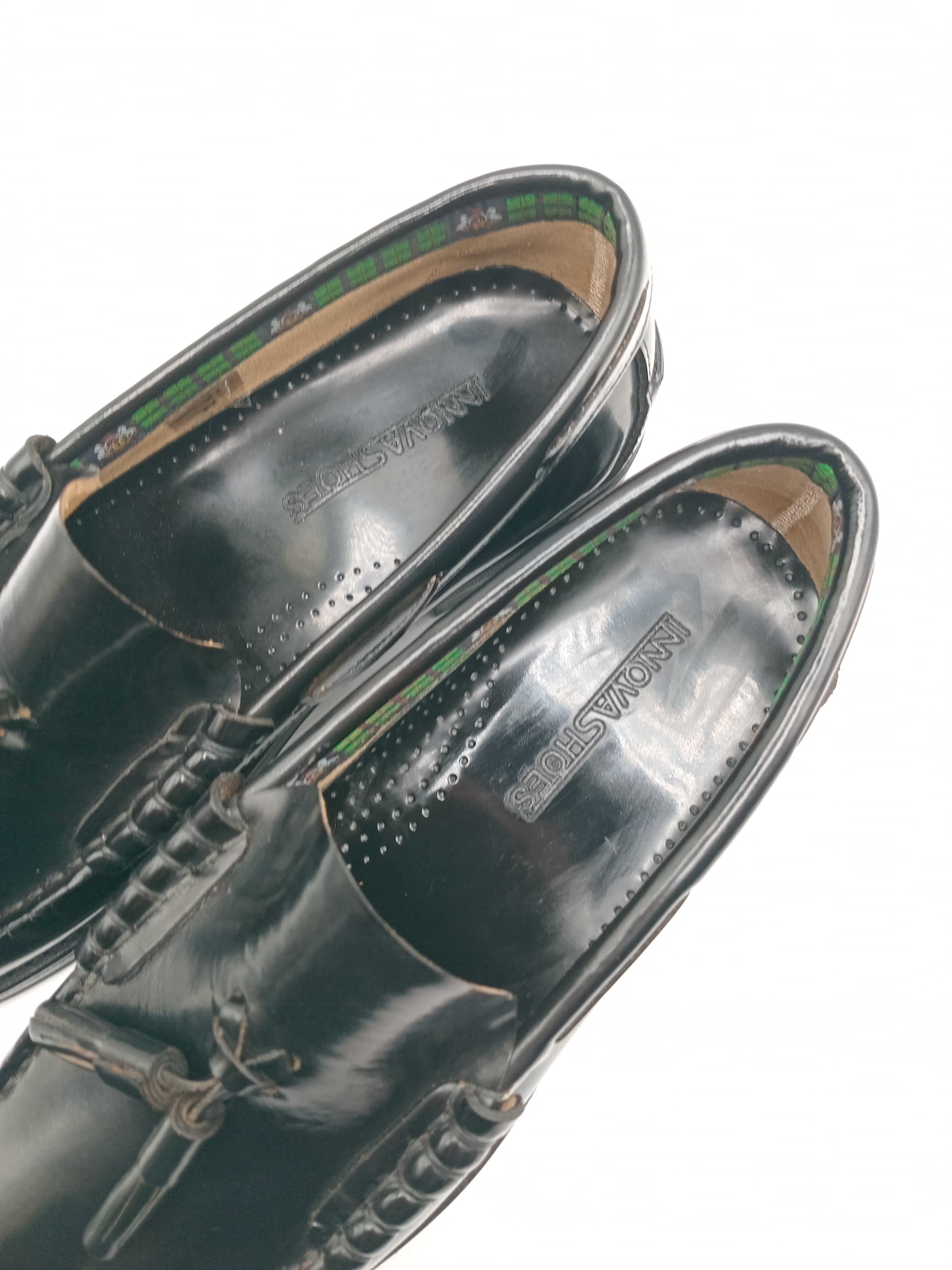 Mocassins Com Borlas Homem Em Pele Genuína Preto Sapatos Casuais Elegantes E Confortáveis Estilo Clássico Atemporal; Design Exclusivo INNOVA SHOES Para Cerimónia Escritório E Dia A Dia; Calçado Masculino Premium