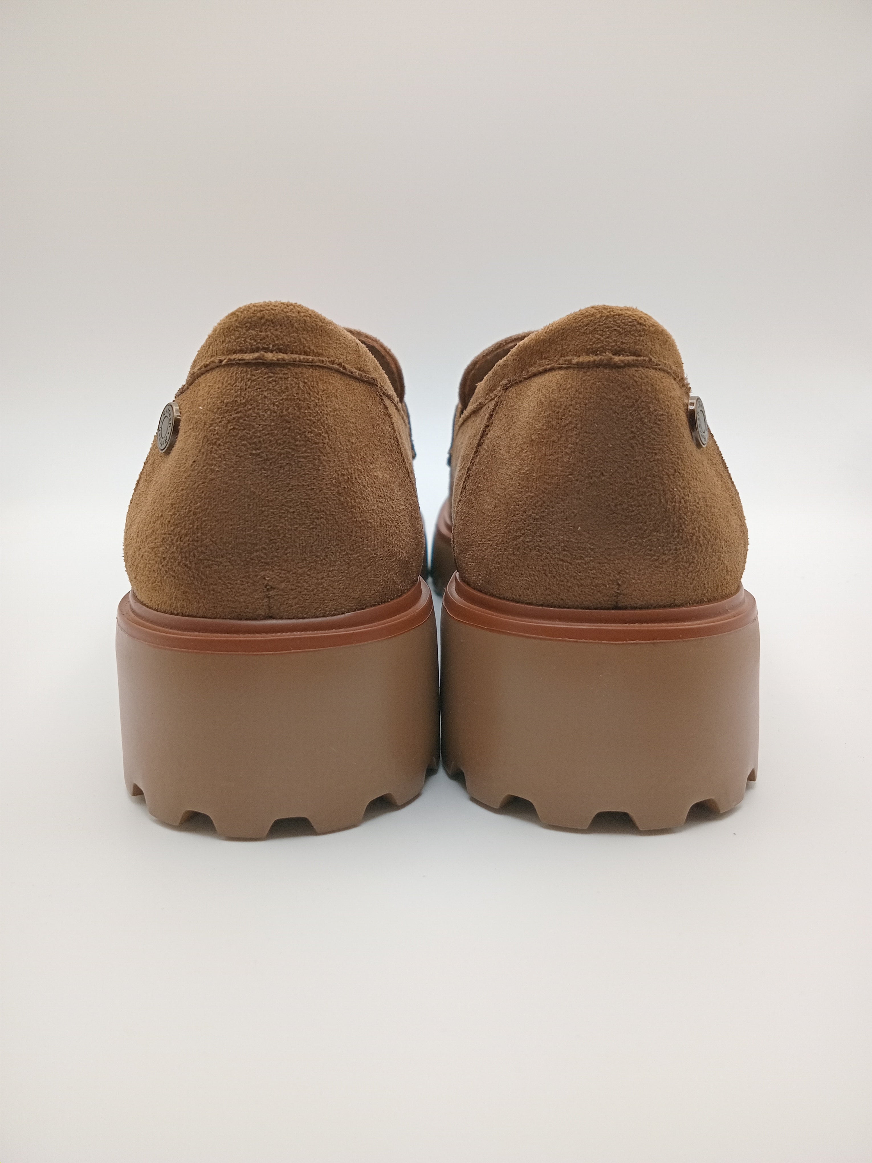 MOCASSIM SALTO REFRESH CASTANHO VELUDO TRATORADO