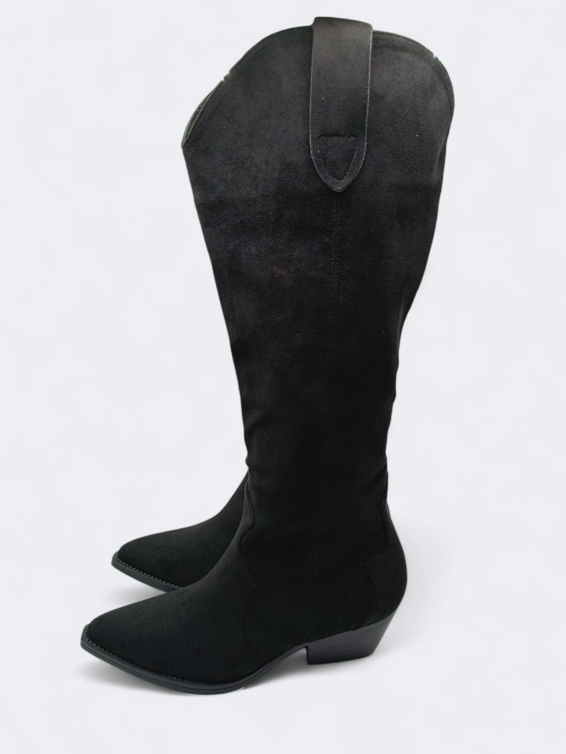 BOTA CAVALEIRA FINDLAY PRETO BLACK CAMURÇA ZIPER BICUDO MONTARIA