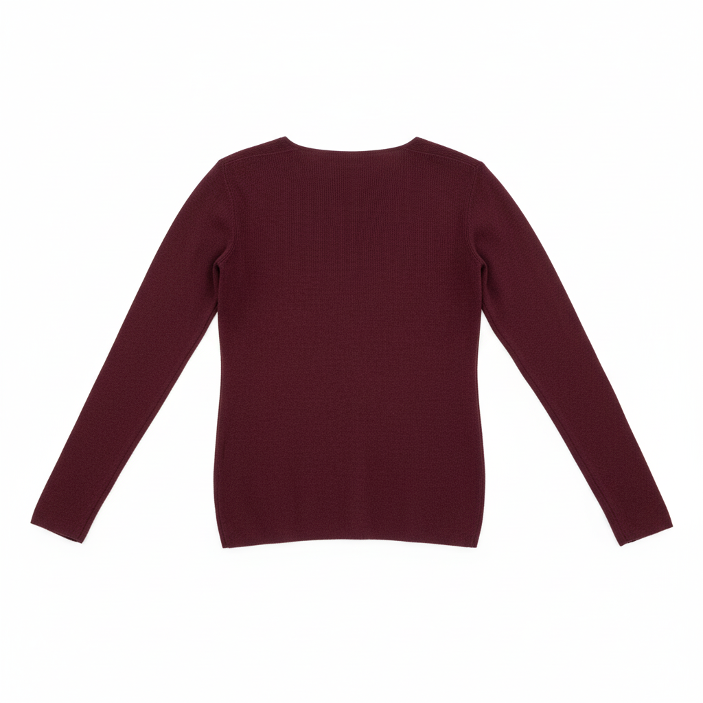 CAMISOLA VINCEOTTO BORDO DECOTE EM BICO MANGA CUMPRIDA