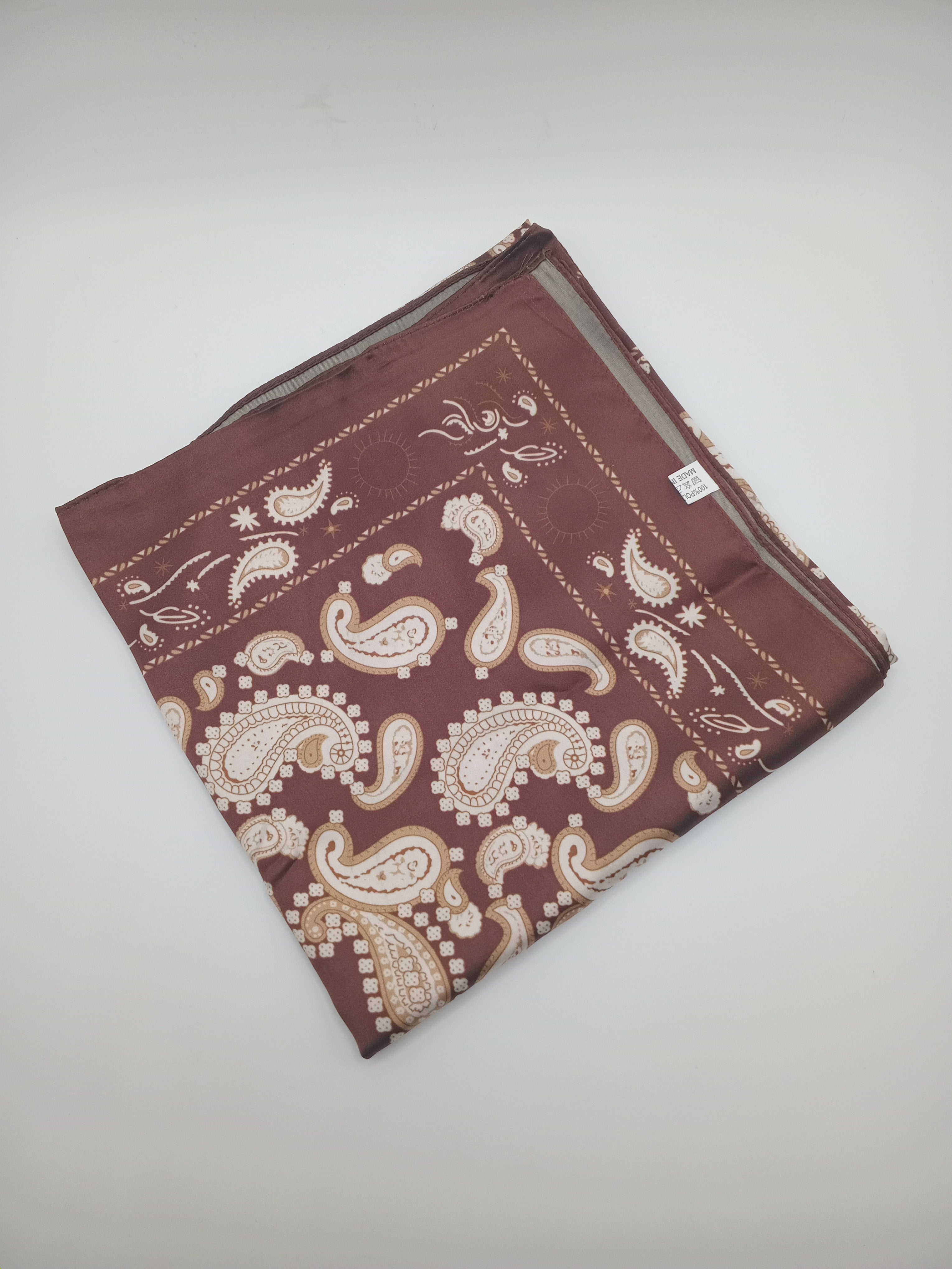 LENÇO CORNUCOPOIAS CASTANHO