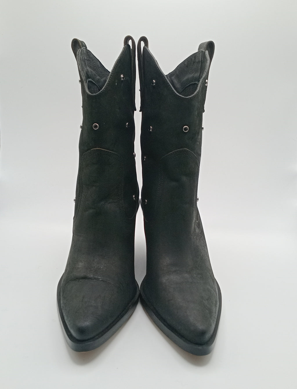 BOTA TEXANA BEAT SHOES PRETO COURO TAXAS BICUDO