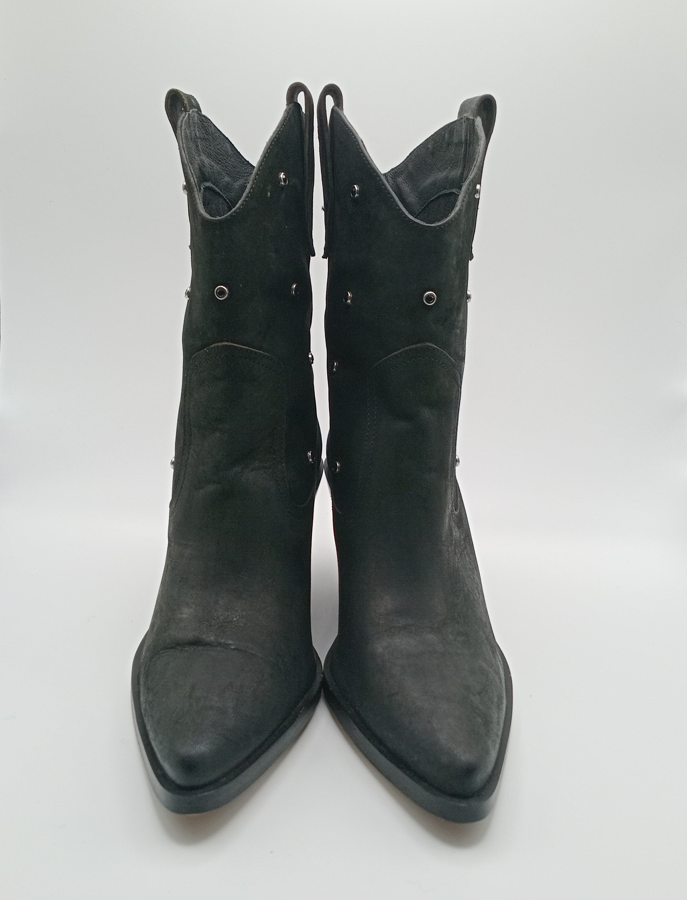 BOTA TEXANA BEAT SHOES PRETO COURO TAXAS BICUDO