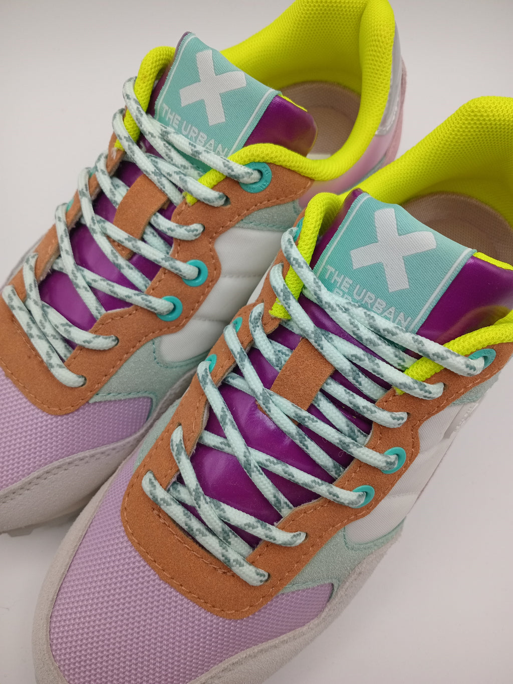 TÊNIS XTI LILAS ROXO CINZA AMARELO NEON BRANCO AZUL TECIDO SPORT