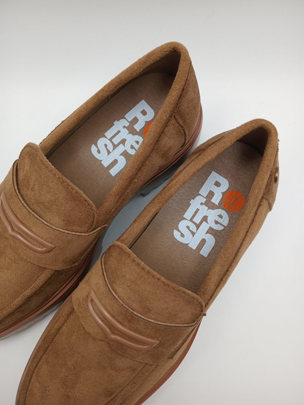 MOCASSIM SALTO REFRESH CASTANHO VELUDO TRATORADO