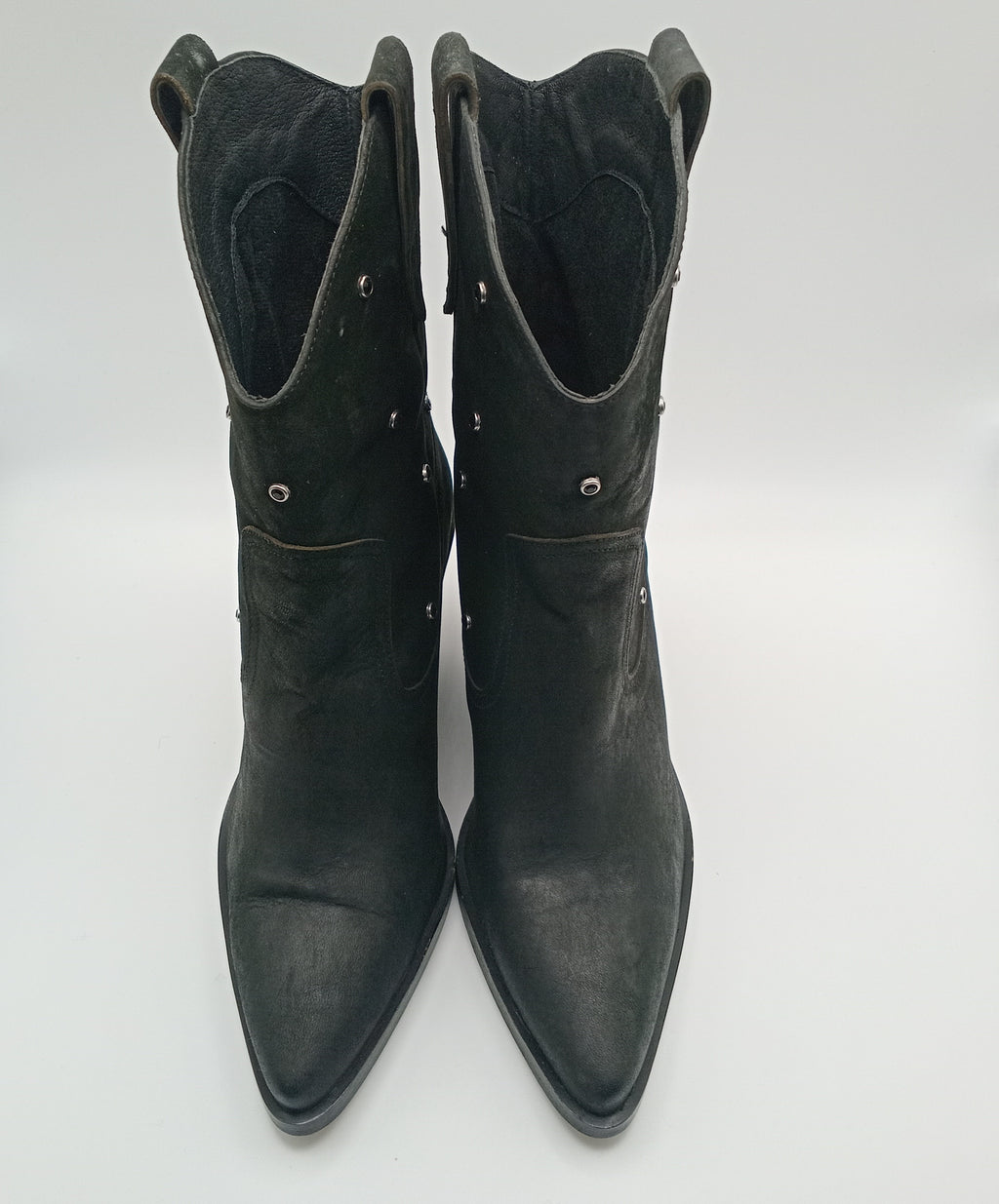 BOTA TEXANA BEAT SHOES PRETO COURO TAXAS BICUDO