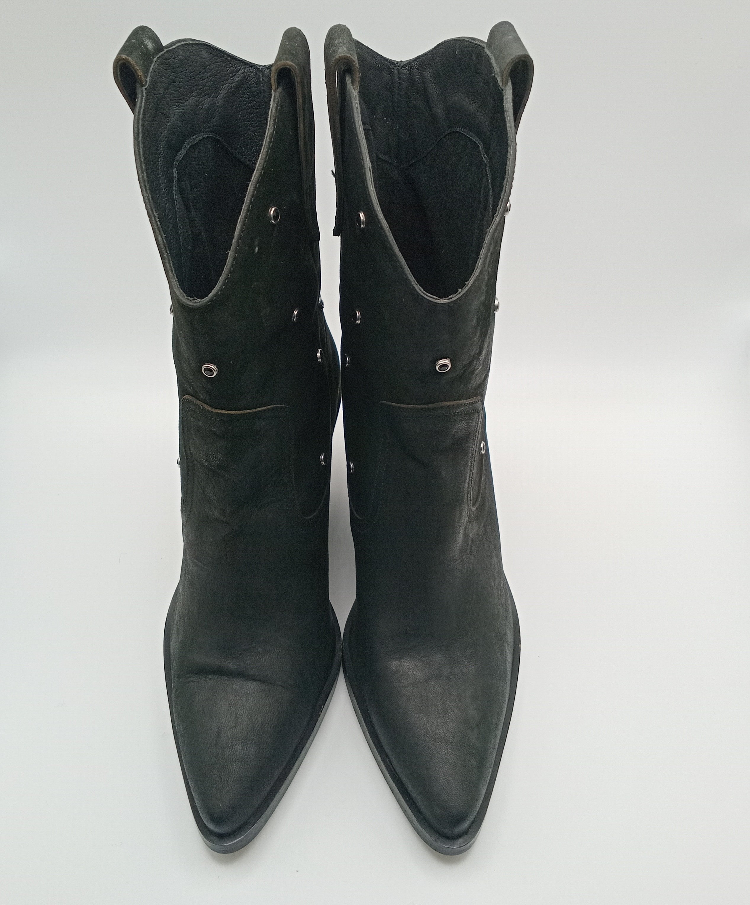 BOTA TEXANA BEAT SHOES PRETO COURO TAXAS BICUDO