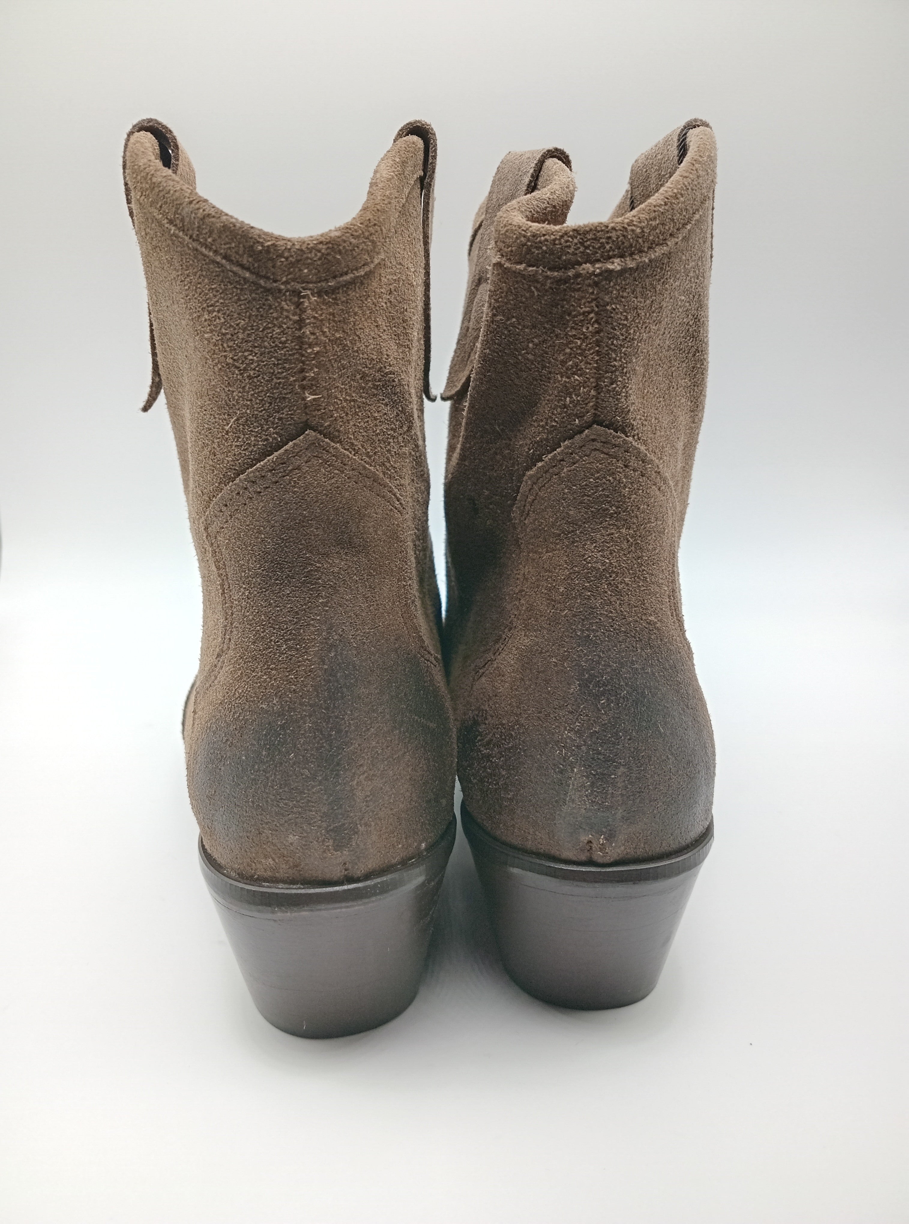 BOTA TEXANA BEAT SHOES CASTANHO COURO LISO BICUDO