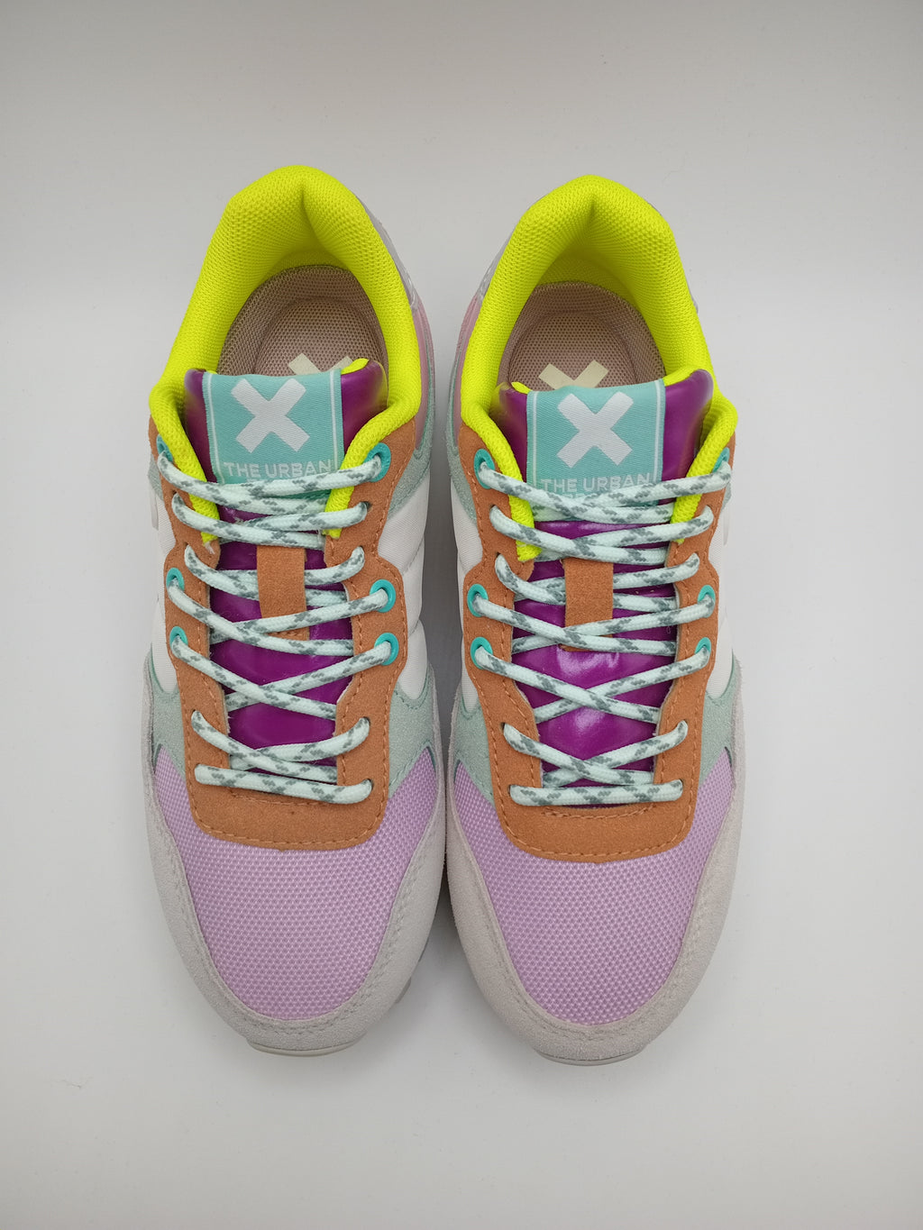 TÊNIS XTI LILAS ROXO CINZA AMARELO NEON BRANCO AZUL TECIDO SPORT