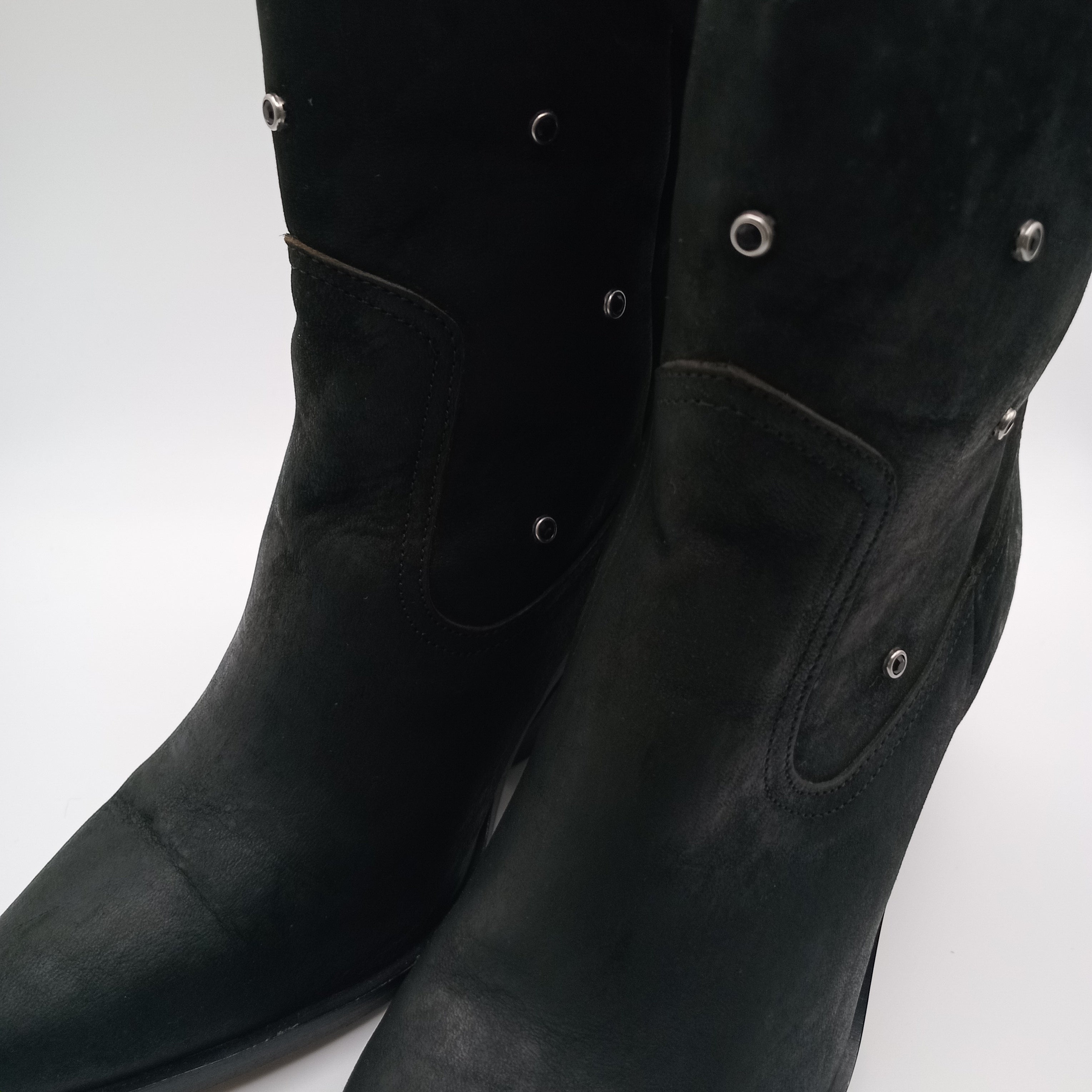 BOTA TEXANA BEAT SHOES PRETO COURO TAXAS BICUDO