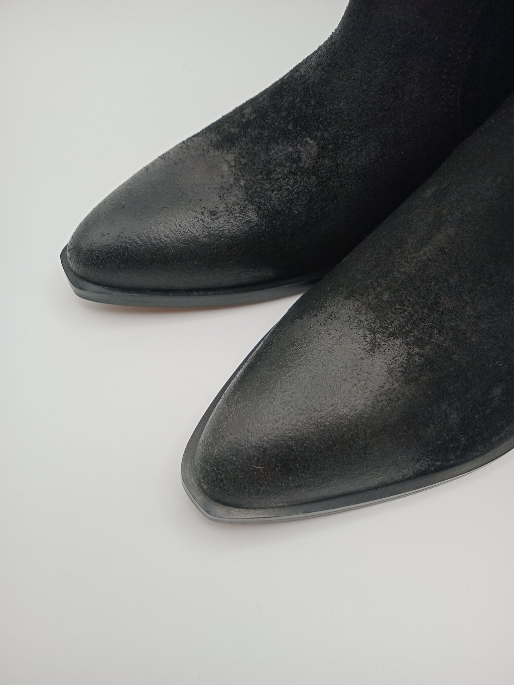 BOTA TEXANA BEAT SHOES PRETO COURO LISO BICUDO