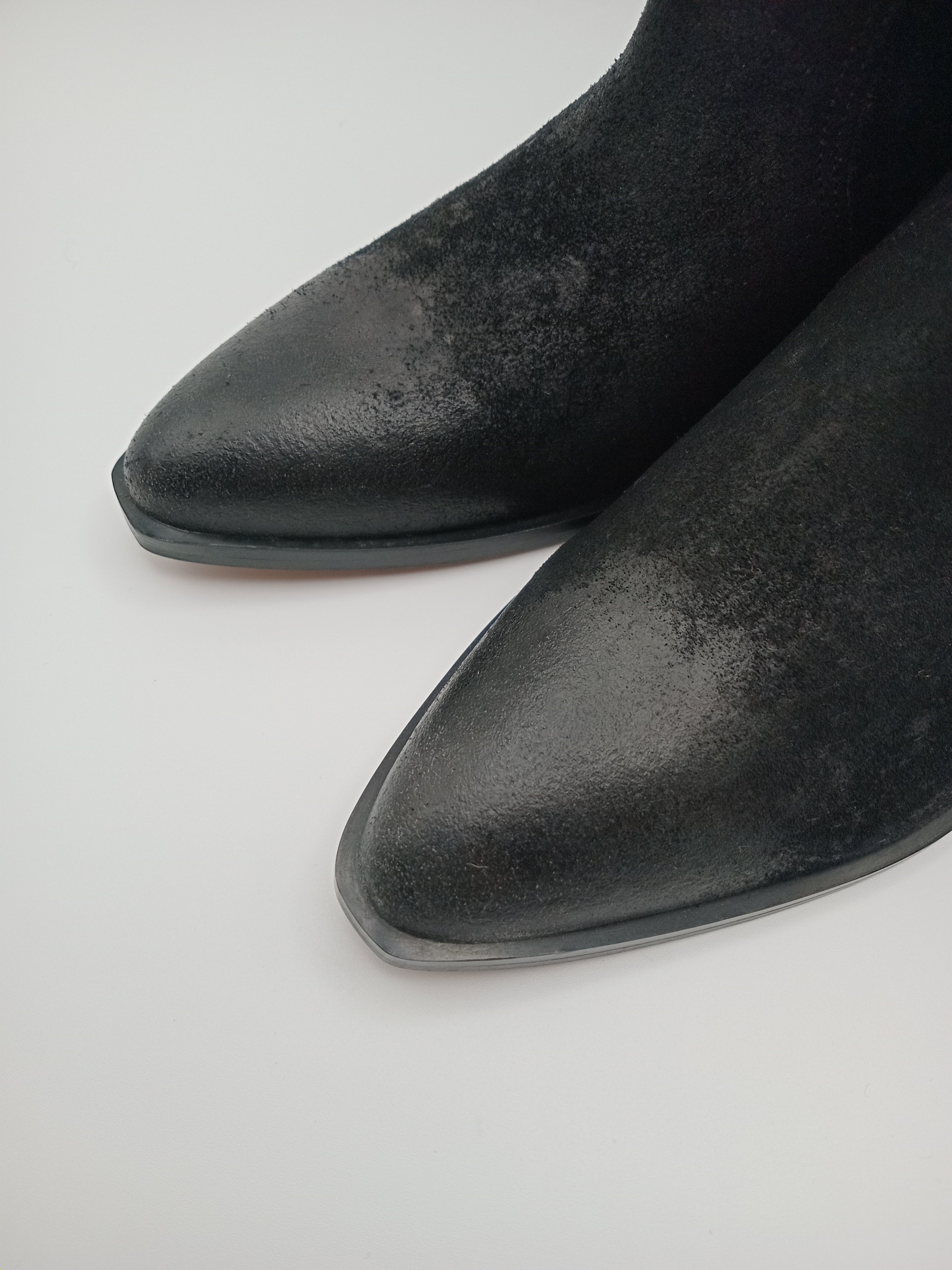 BOTA TEXANA BEAT SHOES PRETO COURO LISO BICUDO