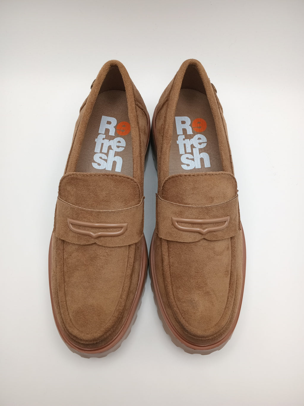 MOCASSIM SALTO REFRESH CASTANHO VELUDO TRATORADO