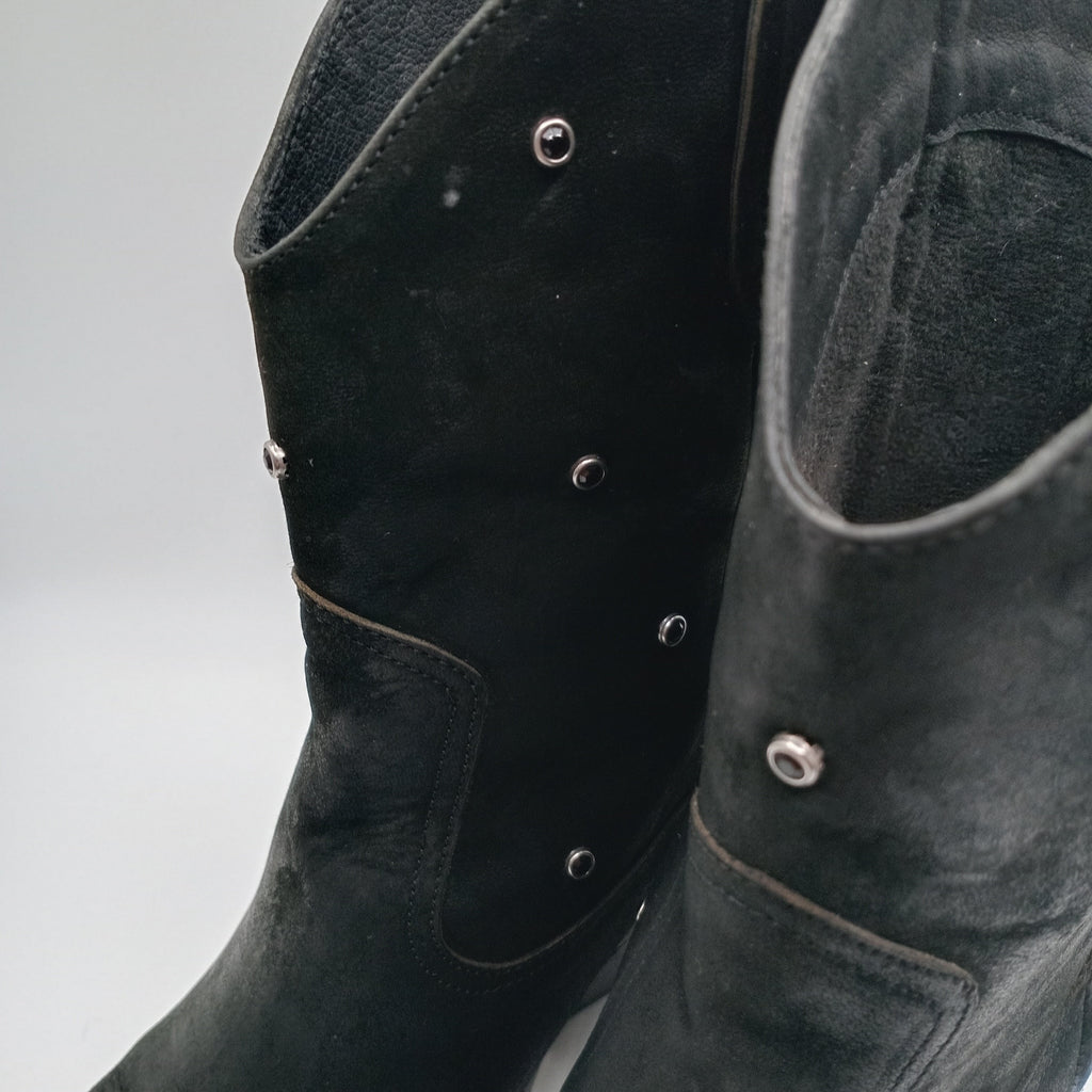 BOTA TEXANA BEAT SHOES PRETO COURO TAXAS BICUDO