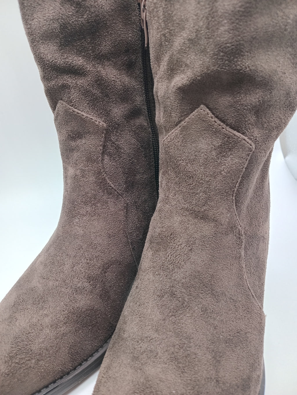 BOTA CAVALEIRA FINDLAY CASTANHO ESCURO CAMURÇA ZIPER BICUDO MONTARIA