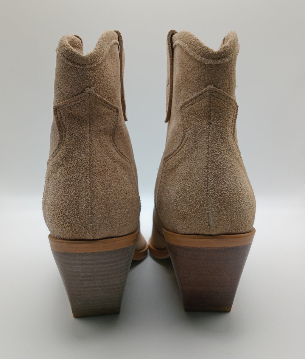BOTA TEXANA BEAT SHOES BEGE COURO BICUDO