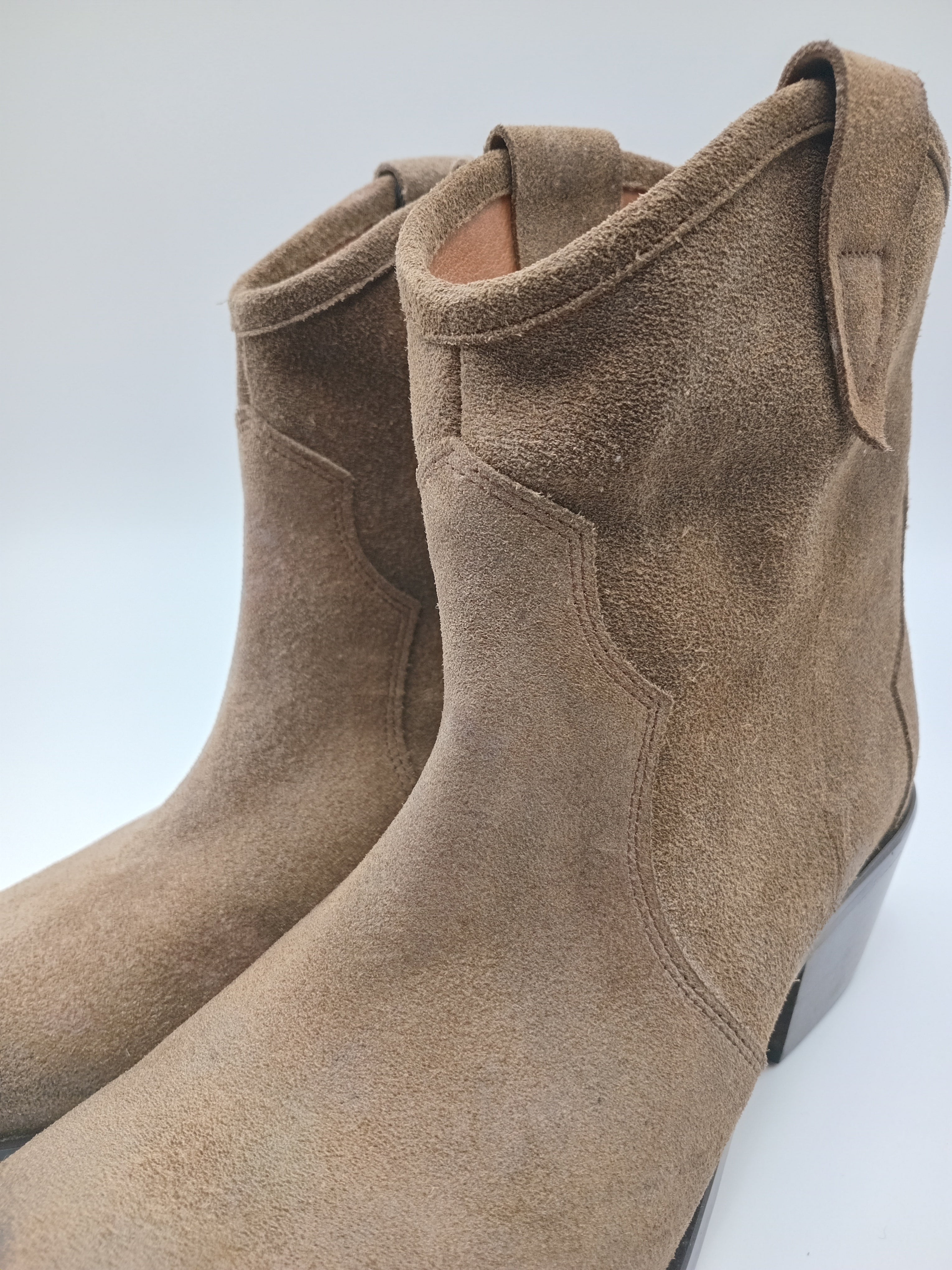 BOTA TEXANA BEAT SHOES CASTANHO COURO LISO BICUDO