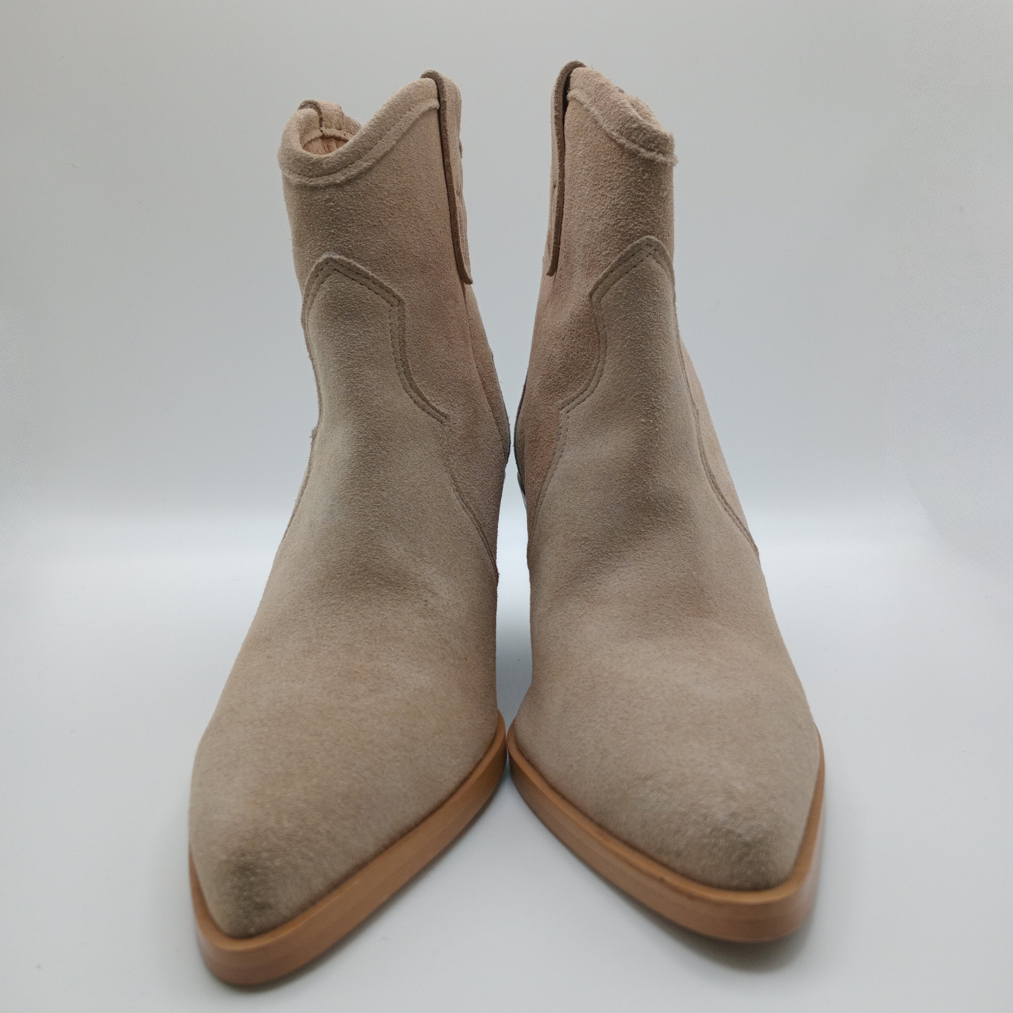 BOTA TEXANA BEAT SHOES BEGE COURO BICUDO