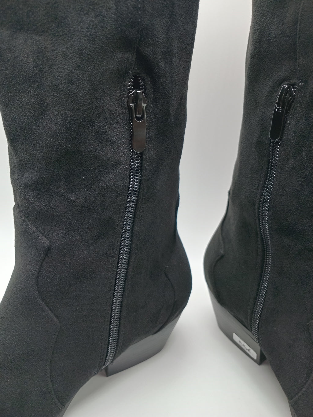 BOTA CAVALEIRA FINDLAY PRETO BLACK CAMURÇA ZIPER BICUDO MONTARIA